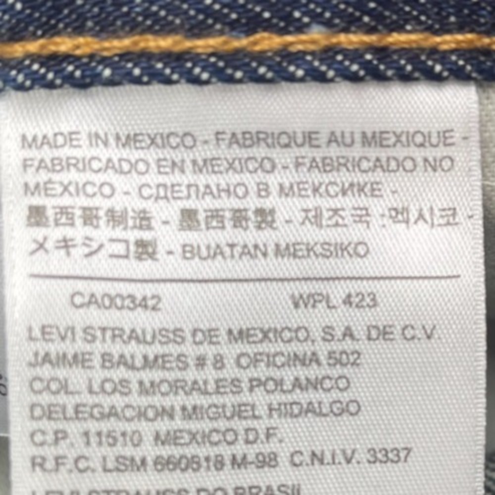 NWT Men's Levi's 505 Jeans 40x32 Blue Regular Fit 100$ Cotton - Picture 7 of 12